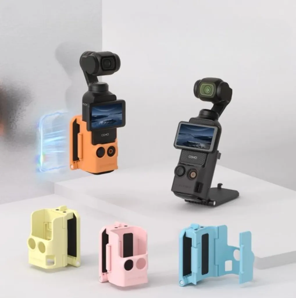 Staffa Magnetica DJI Pocket 3 Blu - Base Regolabile Quick Release - 4
