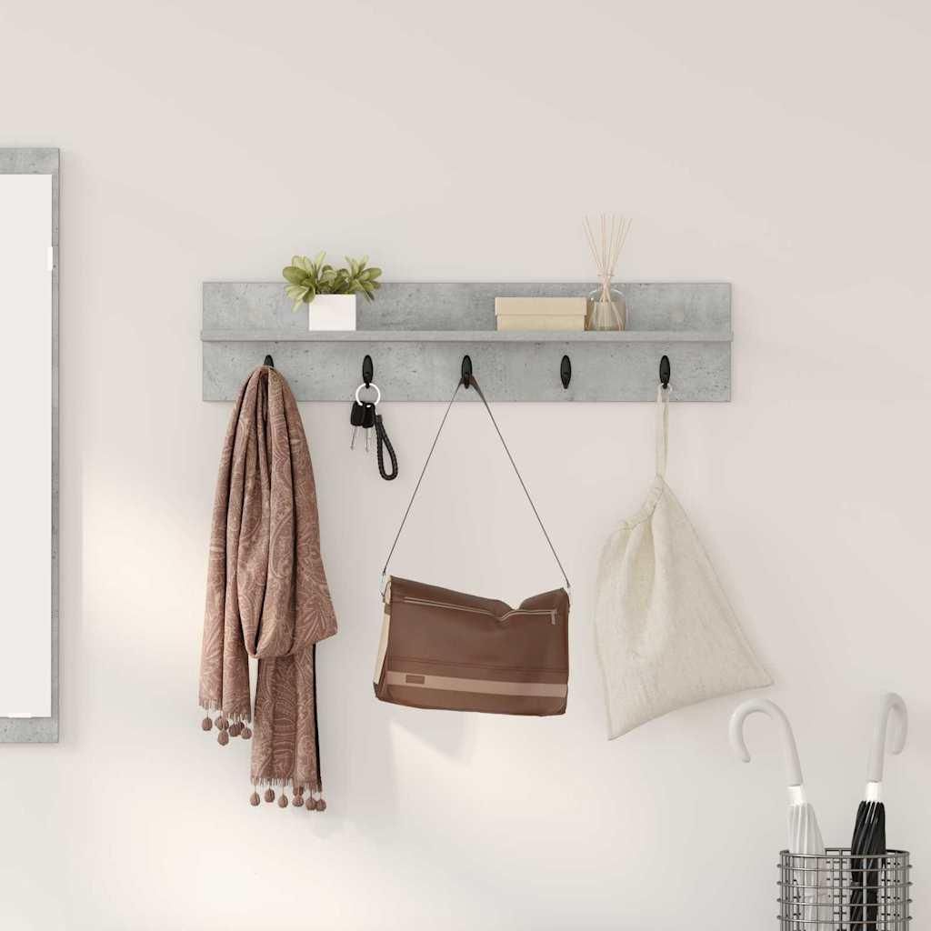 Maison Exclusive - Wandmontierter nachttisch Beton Grau 80 x 10,5 x 18 cm