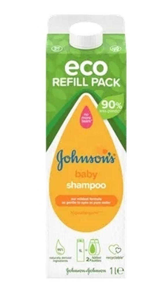 (DE) Johnson's Baby Szampon do włosów dla dzieci Zapas, 1L (PRODUKT Z NIEMIEC)