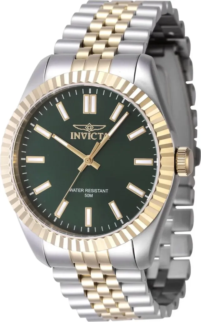 Invicta Specialty 47485 Orologio da Uomo - Impermeabile - Analogico - Movimento Quarzo - acciaio inossidabile con quadrante verde - 43mm