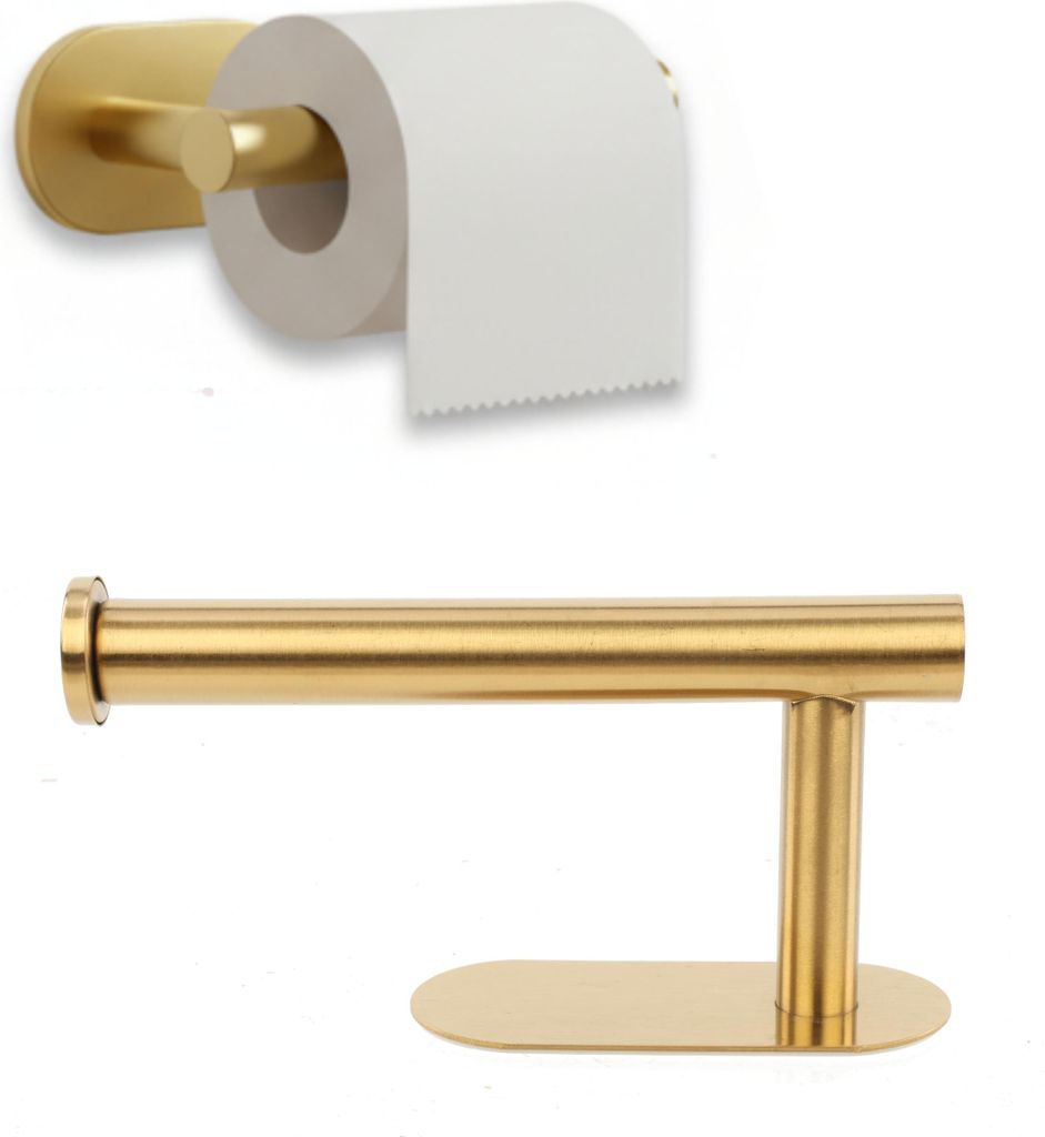 Toilettenpapierhalter Klopapierhalter Toilettenpapier Halterung Klorollenhalter Wandhalterung Ohne Bohren Edelstahl Selbstklebeband Standardpapierr...