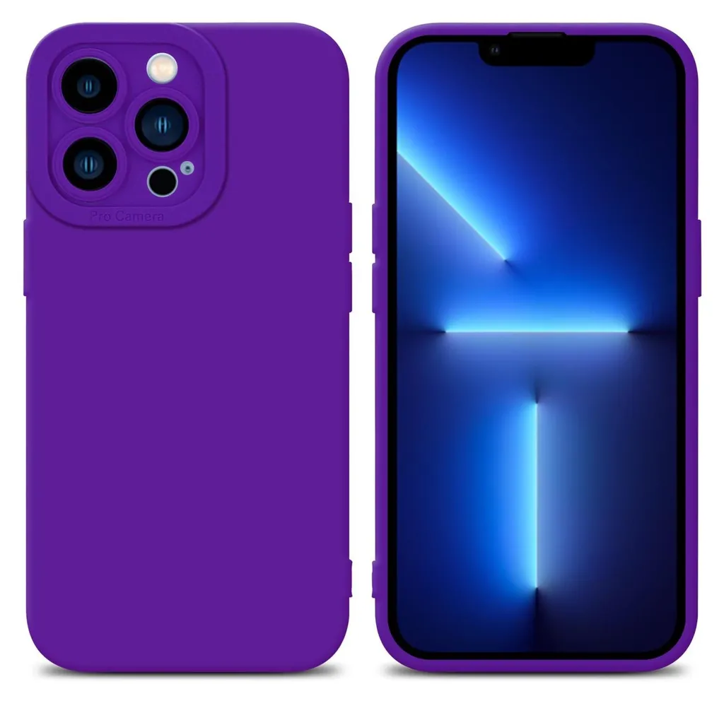 Custodia Cadorabo iPhone 13 Pro Max Silicone TPU Viola | Cover Slim