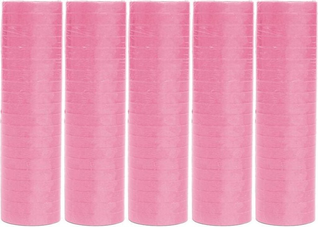5 Rollen Papier Luftschlangen rosa | schwer entflammbar Produktbild 