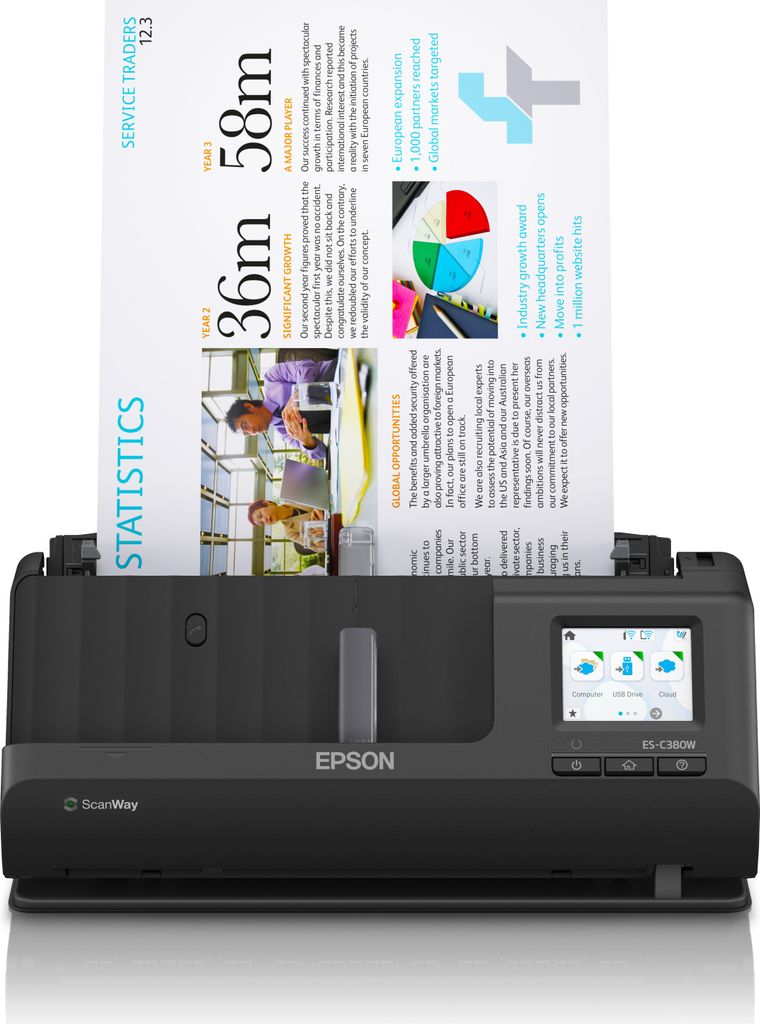 Epson ES-C380W ADF + scanner à feuilles 600 x 600 DPI A4 Image du produit 