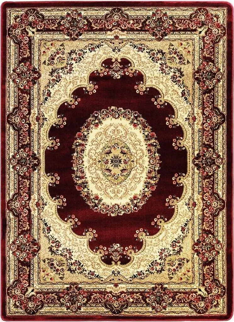 Tapis rouge ARTESIA 7 oriental 120x180 - Fibre résistante et entretien facile