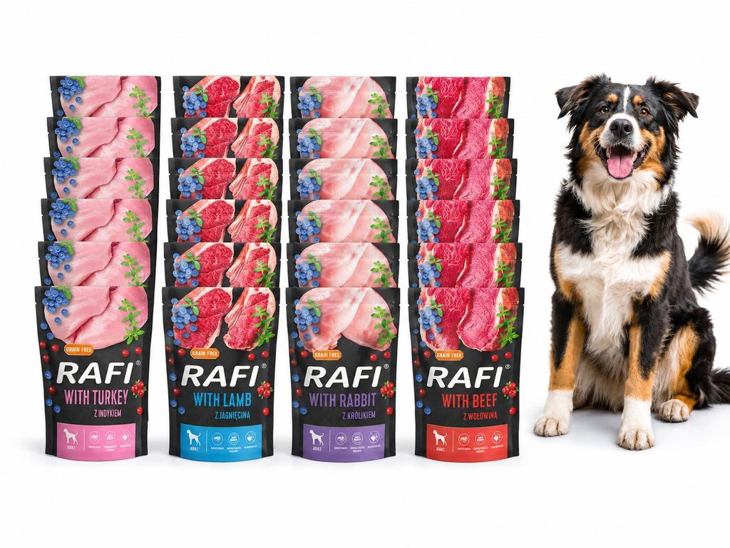 Nassfutter für Hunde Dolina Noteci Rafi Adult getreidefrei Produktbild 
