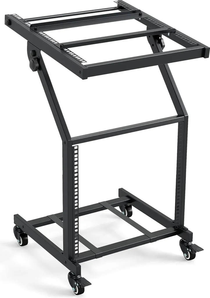 Supporto DJ Rack 30U COSTWAY Professionale | Mobile con Ruote
