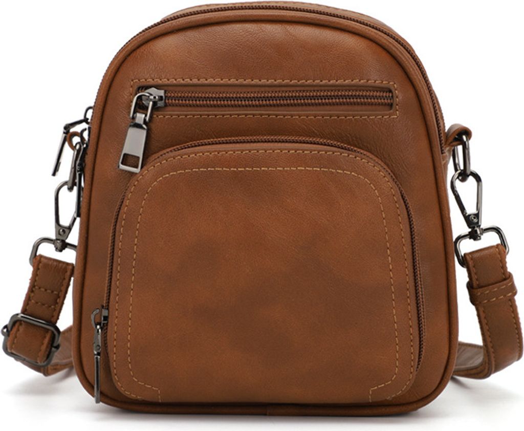 INF Schicke Damen Umhängetasche - Stilvolles & Kompaktes Design Braun