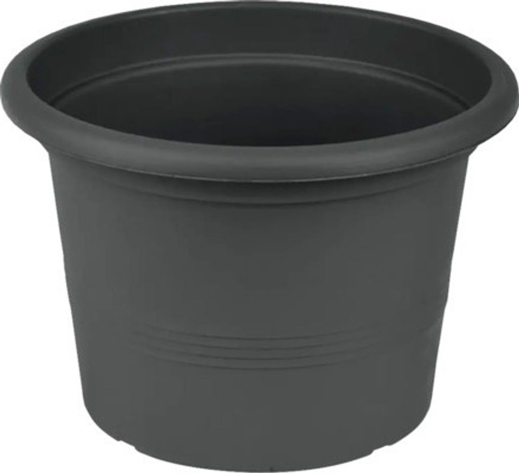 Pflanztopf Campanula Kunststoff Ø 28 cm H 19,6 cm anthrazit Produktbild 