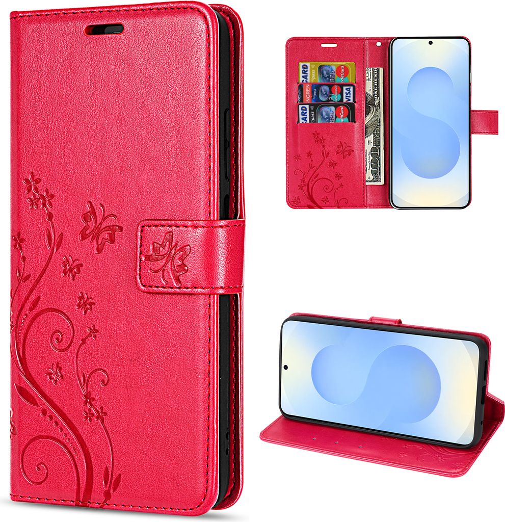 Hülle für Samsung Galaxy S25 Handyhülle Handy Tasche Wallet Produktbild 