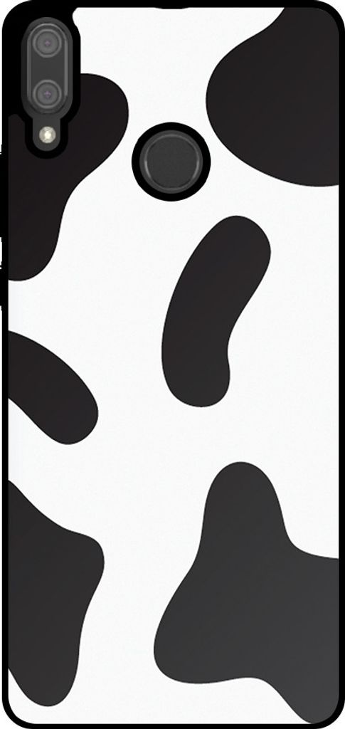 Smartphonica Telefon Fall geeignet für Huawei Y9 (2019) mit Kuh Flicken drucken - TPU Backcover Fall mit Kuh Flicken Design