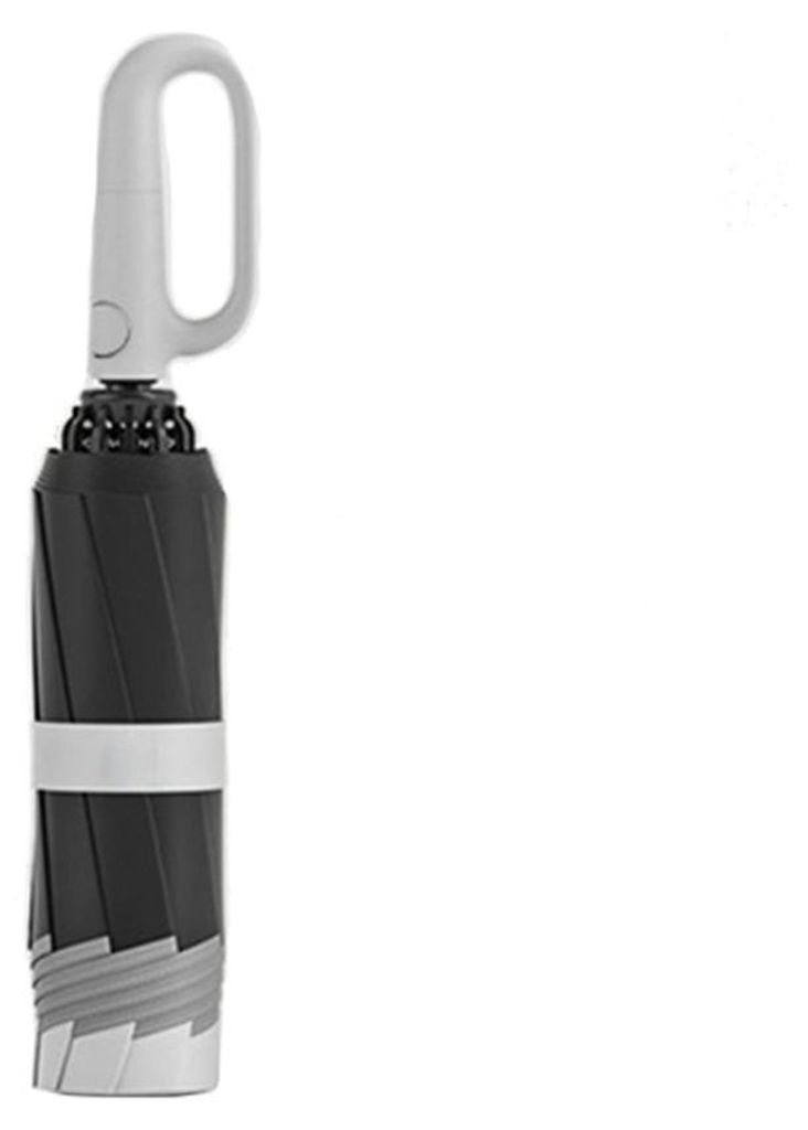 INF Umgekehrter Haken-Regenschirm Automatik UPF>50 Kohlenstoffstahl, 32.5x6cm Grau