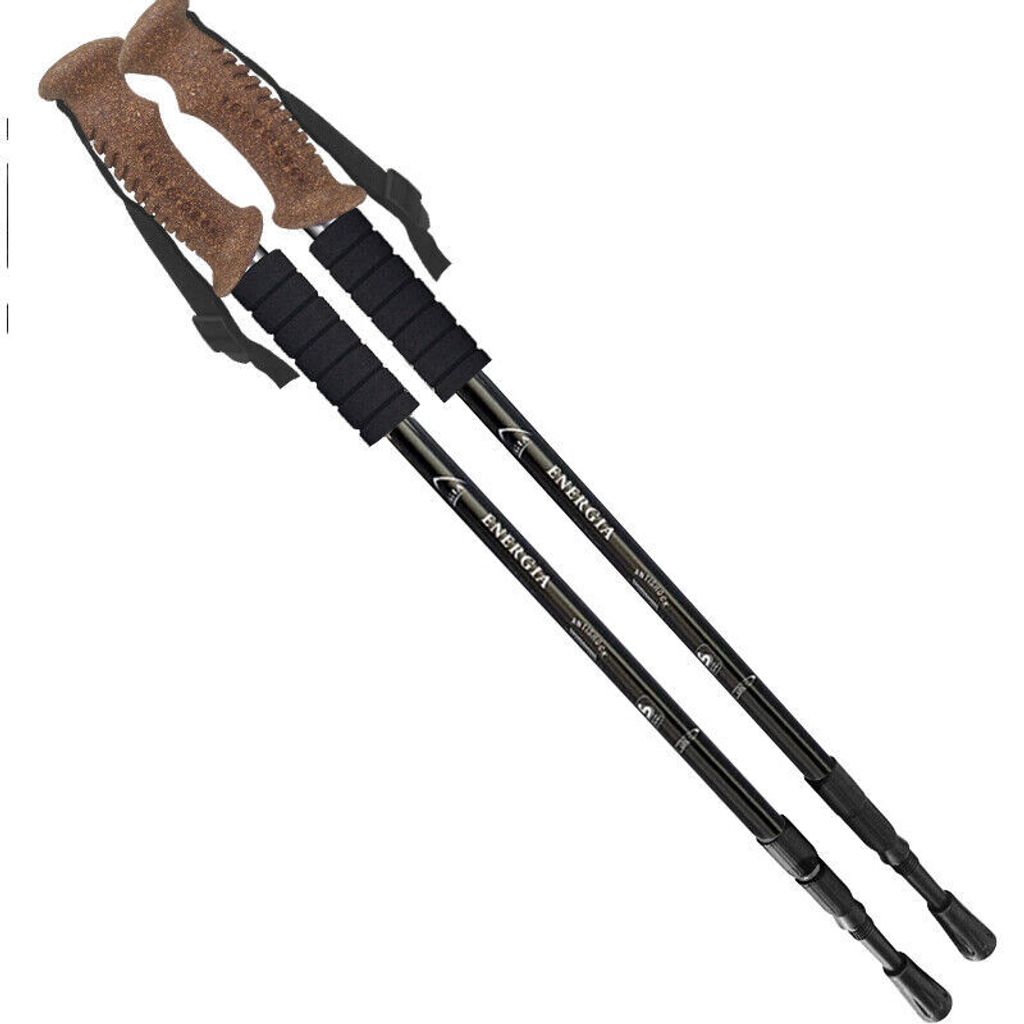 Nordic Walking Paar Stöcke Teleskop Wandern Trekking Produktbild 