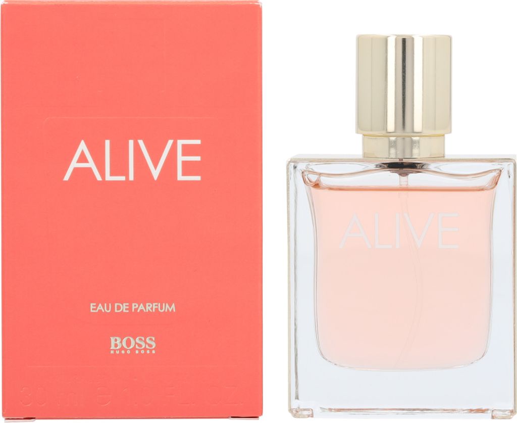 A perfume bottle and its box are displayed side-by-side against a white background.