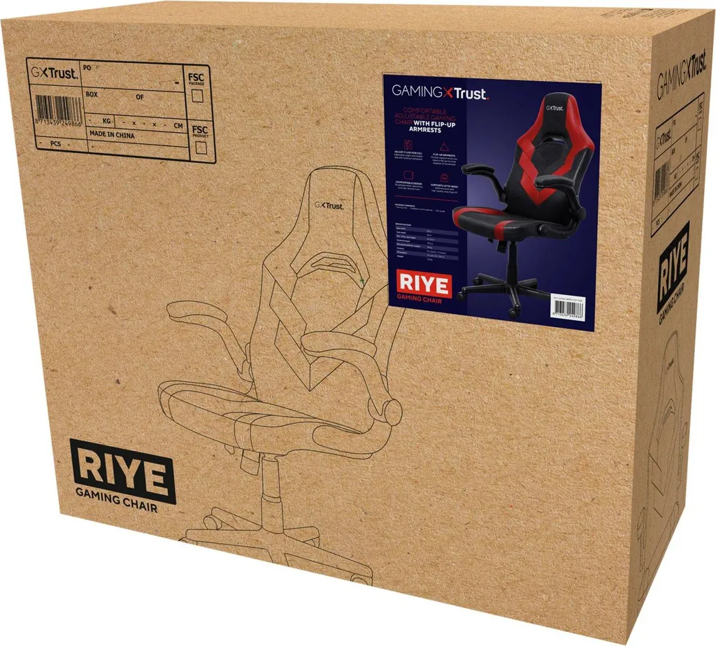 Chaise de jeu pour PC et Console Trust GXT 703R RIYE - Confort et Setup - 10