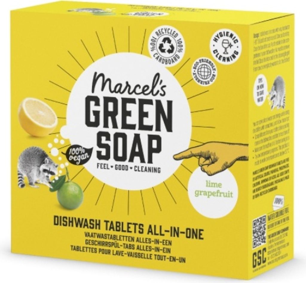 Marcels grüne Seifen -Spülmaschinen -Tabletten - alle -in Produktbild 