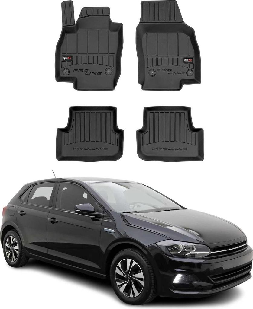 2017-2025 VW Polo tappetini TPE nero 4 pz Immagine del prodotto 
