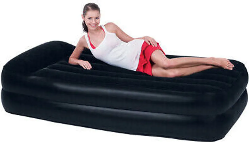 Matelas Gonflable d'Appoint pour Invités avec Pompe Électrique Rapide - 28