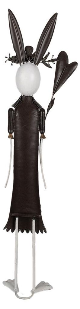 Clayre & Eef figura decorativa coniglio 88 cm metallo Immagine del prodotto 