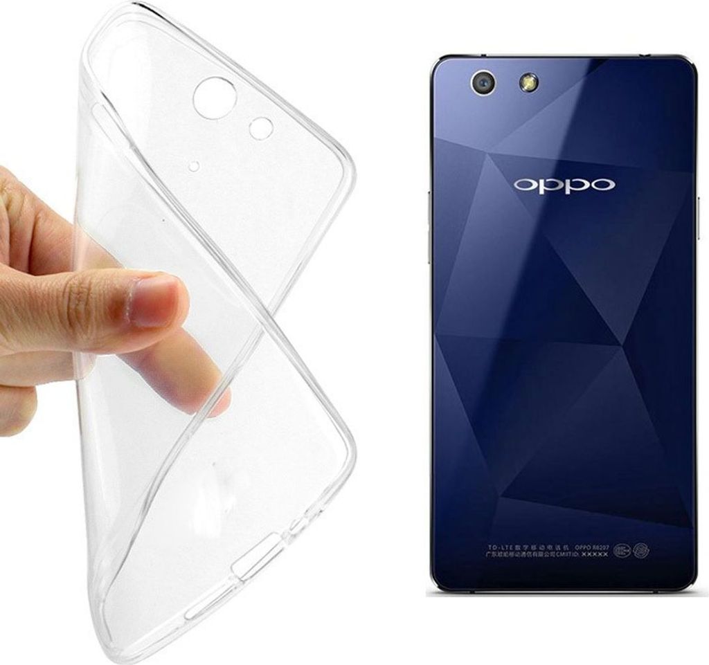 Oppo R1x Transparent Case Hülle Silikon Produktbild 