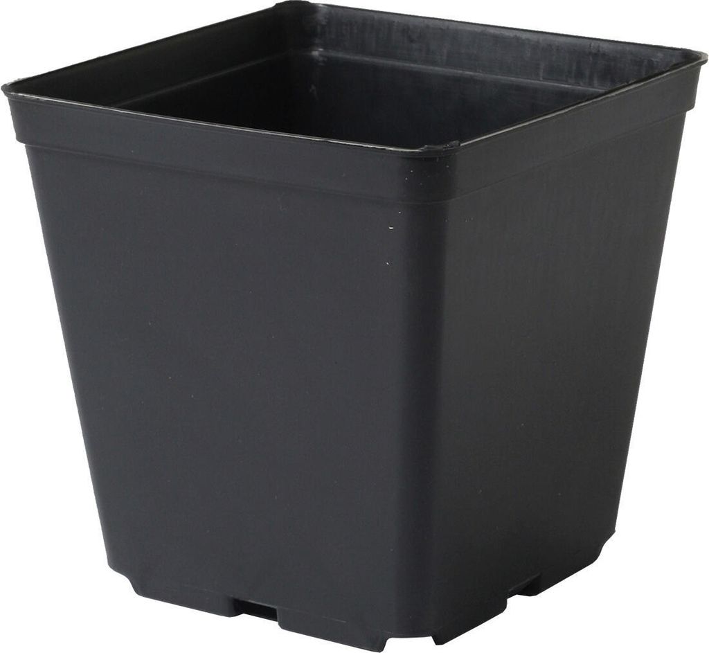 quadratischer Leuchttopf 11x11x12cm SCHWARZ (10Stk) Produktbild 