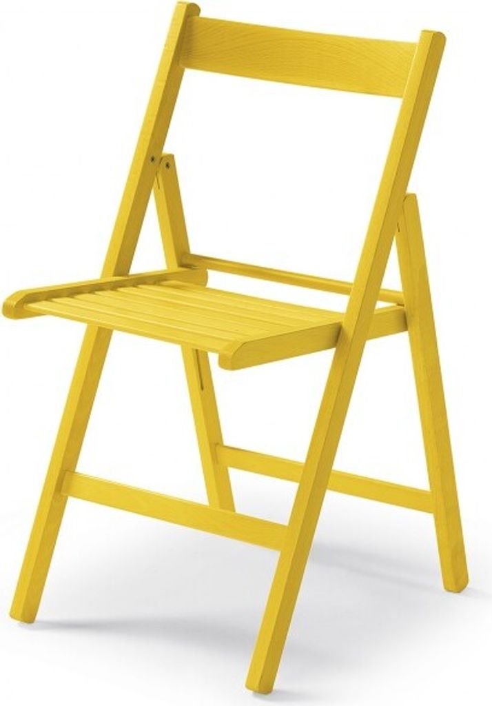 CasaDolce Chaise pliante HARE YELLOW, set de 4, 43x48x79 cm Image du produit 