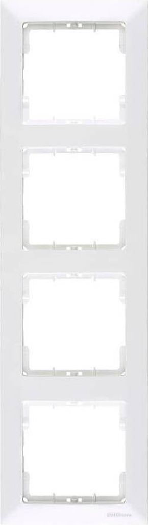 Mutlusan Candela 4-fach Rahmen vertikal weiss für 4 Module Produktbild 