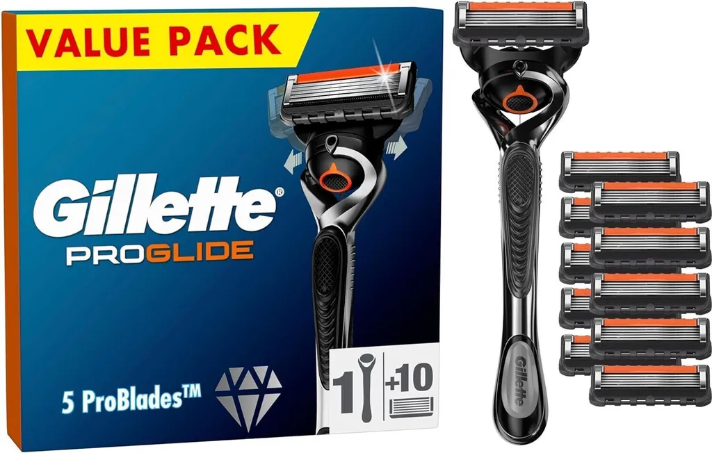 Rasoir Homme Gillette ProGlide pour Rasage Quotidien Précis 10 Lames