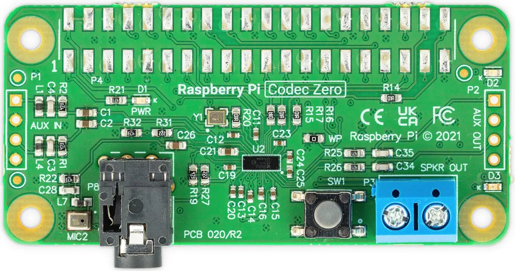 Codec audio Raspberry Pi Zero RB-IW-SC0366 pour corriger le son du Pi - 11