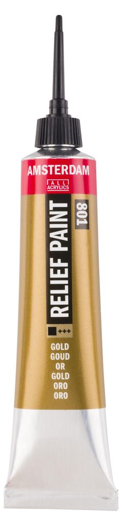 Amsterdam Relief Paint Tubo 20 ml Oro 801 Immagine del prodotto 