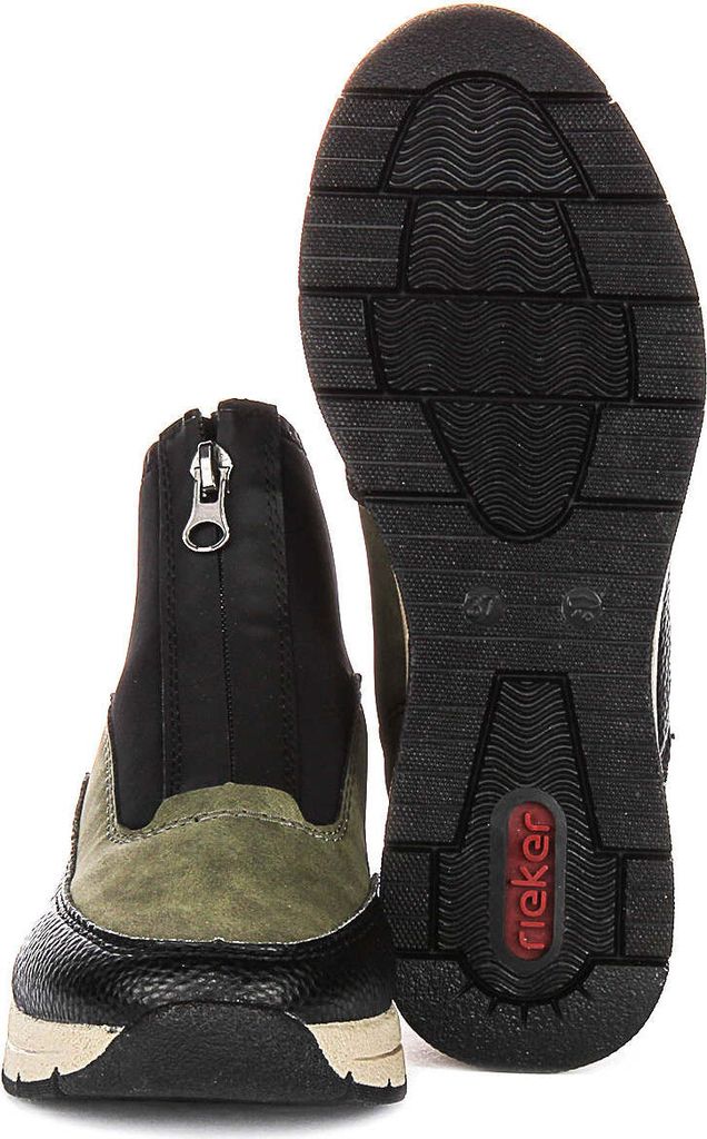 Botki damskie Rieker N9362-54 grun comb 39 Zdjęcie produktu 42