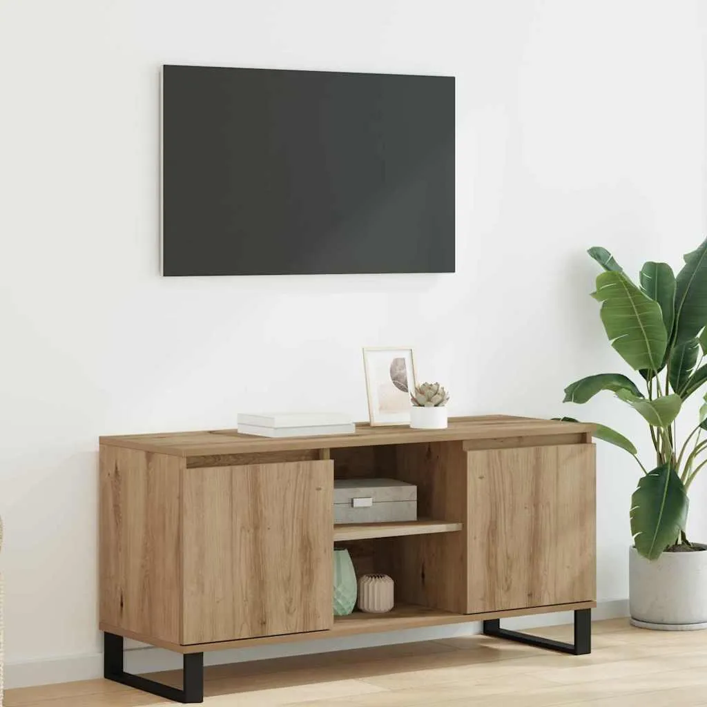 Maison Exclusive - Mobile TV in rovere Artisan 104 x 35 x 50 cm Materiale ligneo