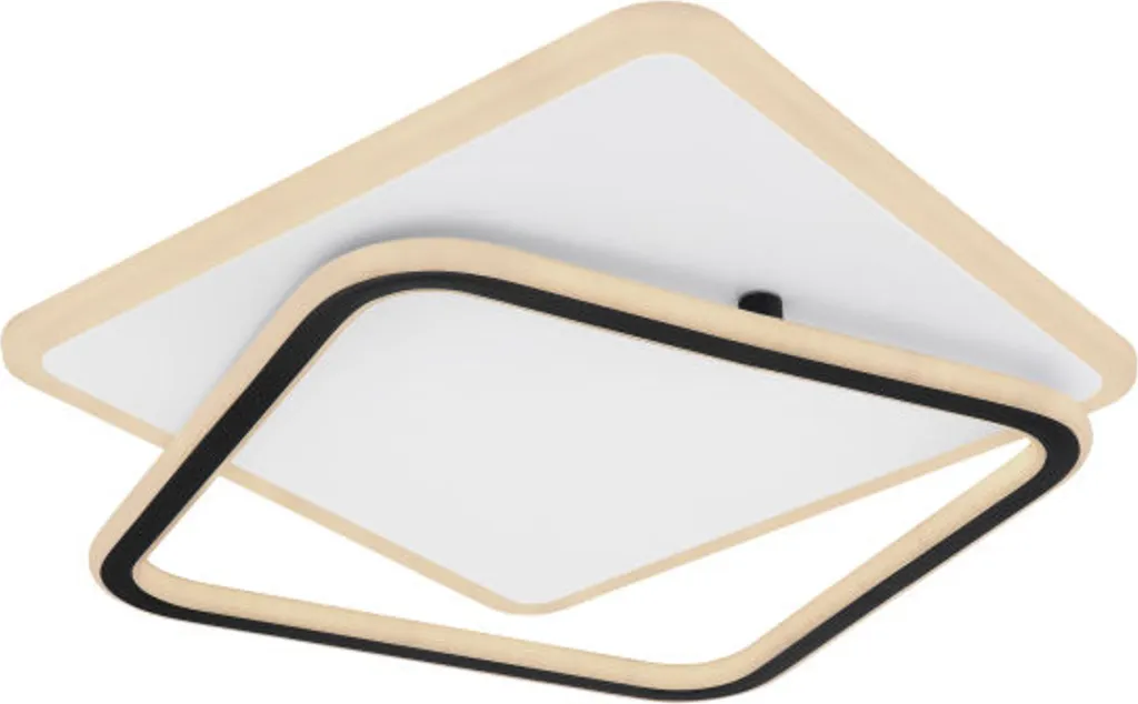 Éclairage de Salon LED Blanc et Noir avec Veilleuse et Partie Pivotante