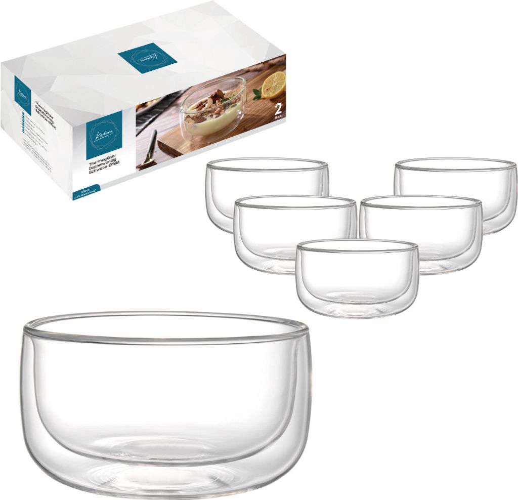 6x Kadum Dessertschüsseln "Bavaria" aus Borosilikatglas Produktbild 1