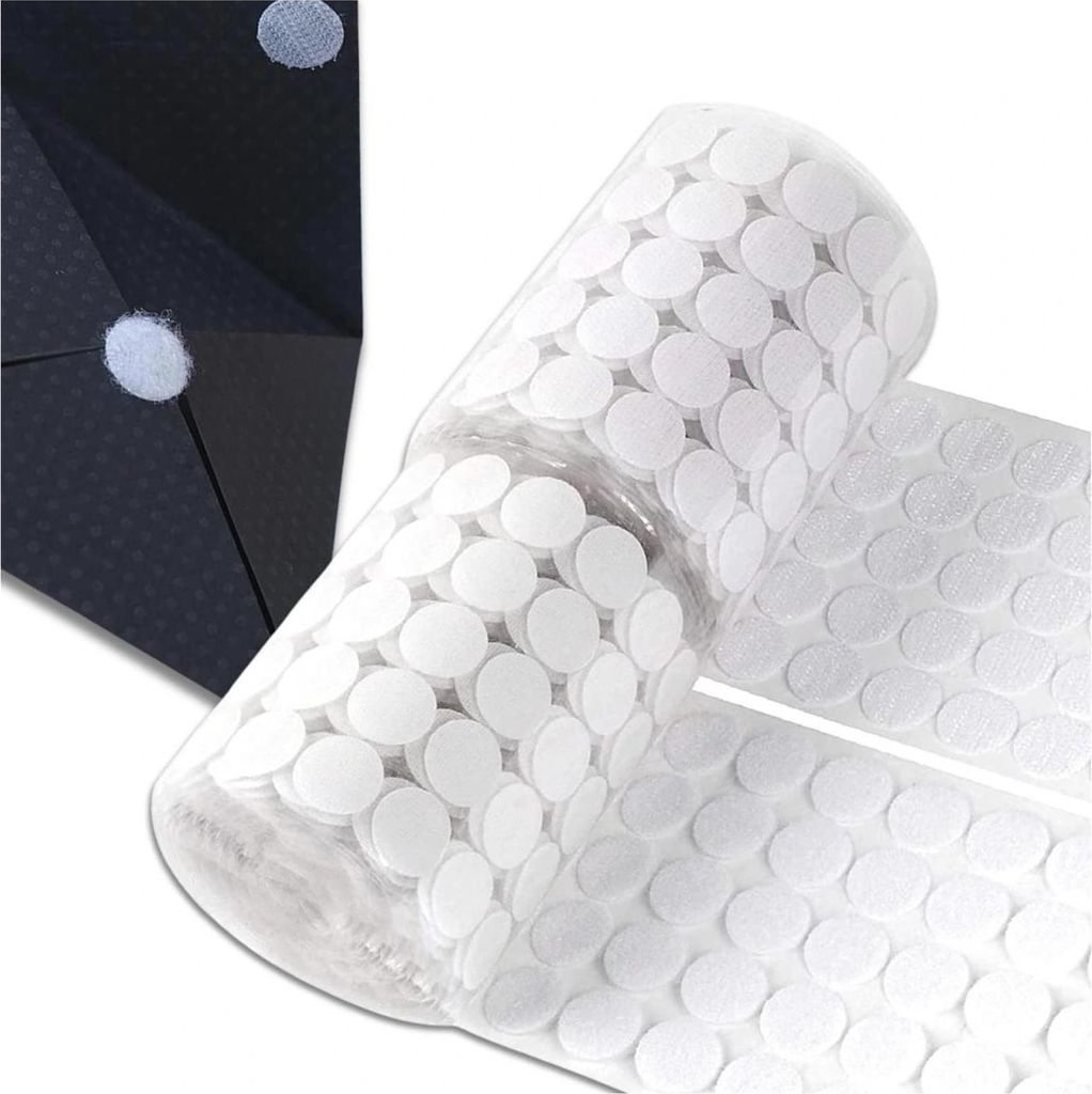 EDIBAZZAR | Selbstklebendes Klettband 20mm rund mit Produktbild 