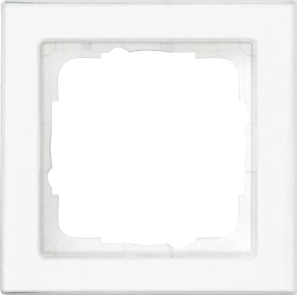 Cadre de finition Gira 071122 transparent 1 poste en thermoplastique rws