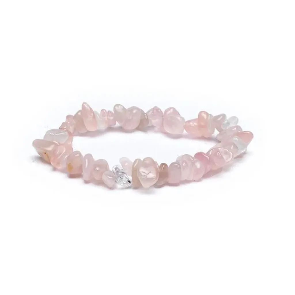 Lot Bracelet Quartz Rose pour Lithothérapie et Mode - Pierres de 7mm