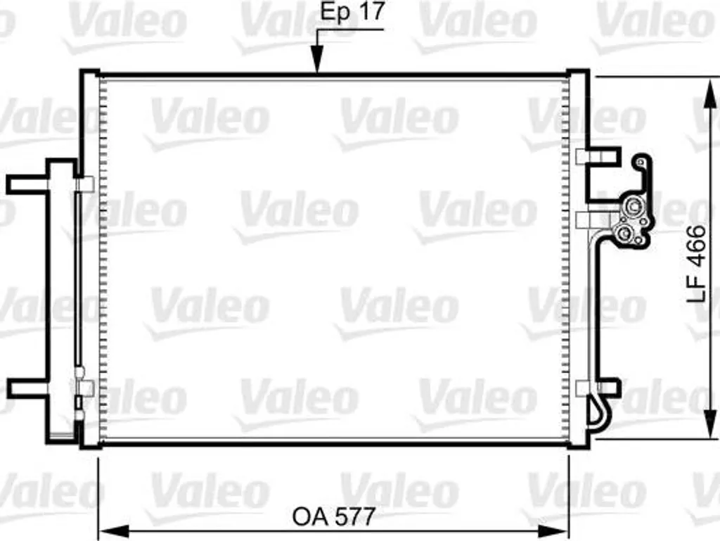 Condensateur de climatisation Valeo 814360 répare le froid sur Mondeo