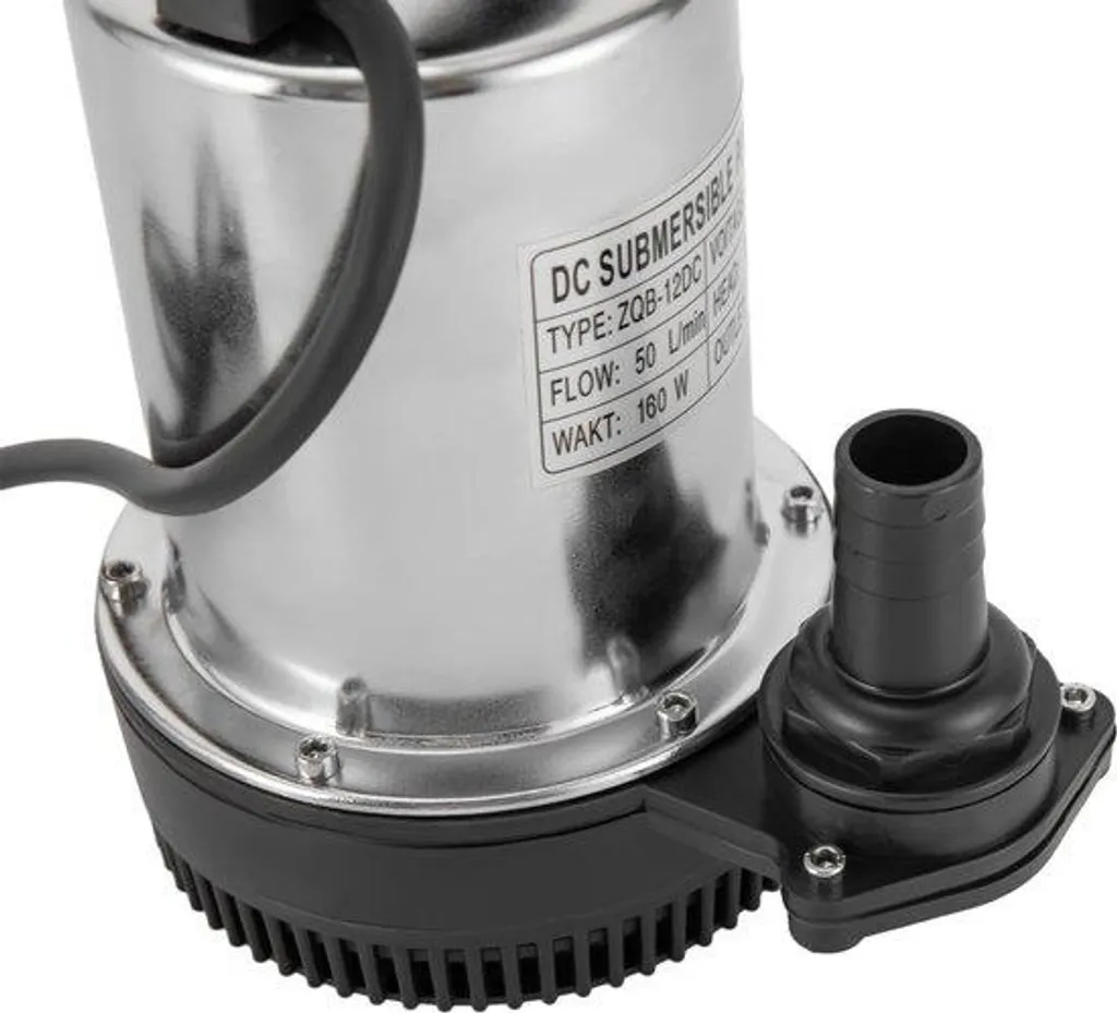 Pompe de Transfert 12V Inox 160W - Équipement de Pompage Bi-moteur