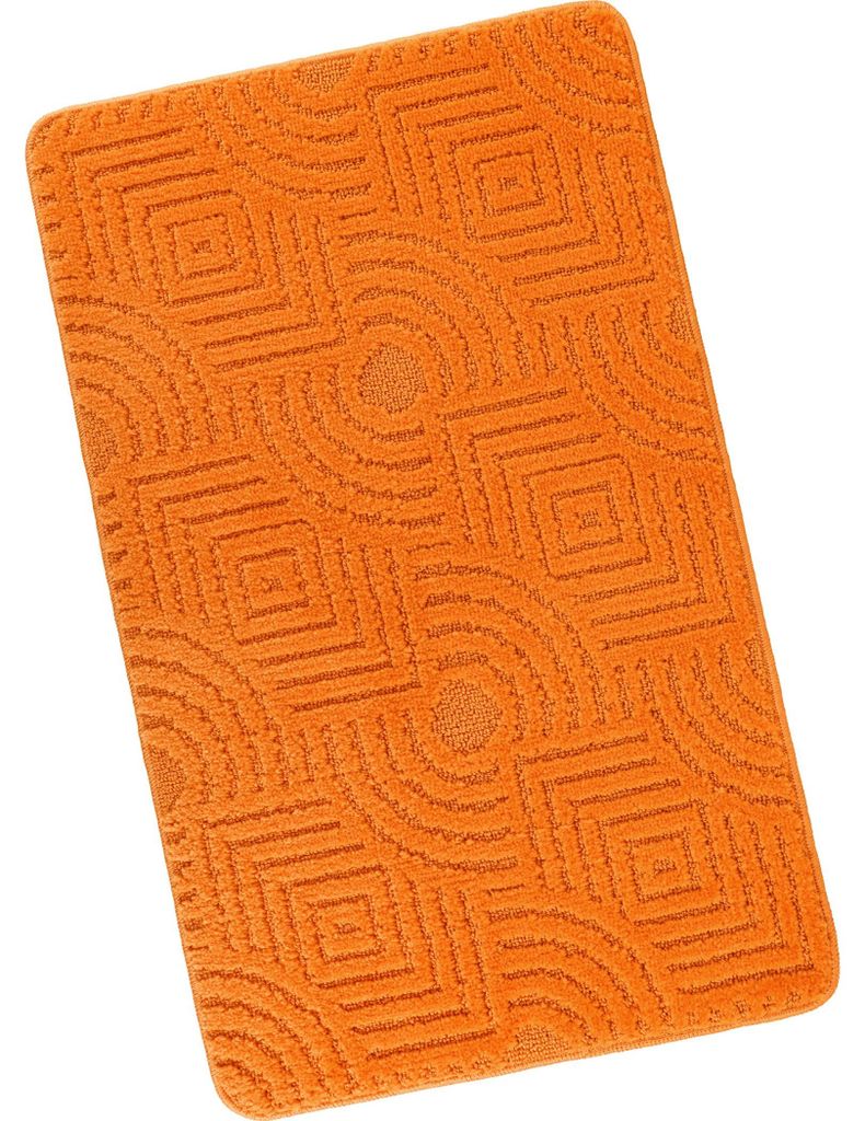 Dywanik łazienkowy 60x100cm Labirynt pomarańczowy Zdjęcie produktu 
