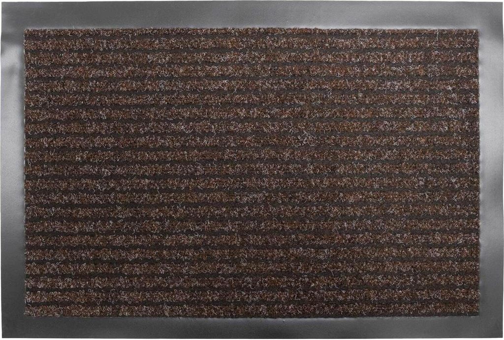 Primaflor Schmutzfangmatte OSLO - Braun - 80 x120cm - 4 Farben & 3 Größen - Strapazierfähige Türmatte, Rutschfester Türvorleger, Sauberlaufmatte