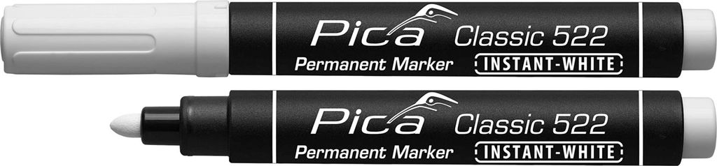 PICA 522/52 - Marcador Permanente Bala Gruesa Blanco Produktbild 