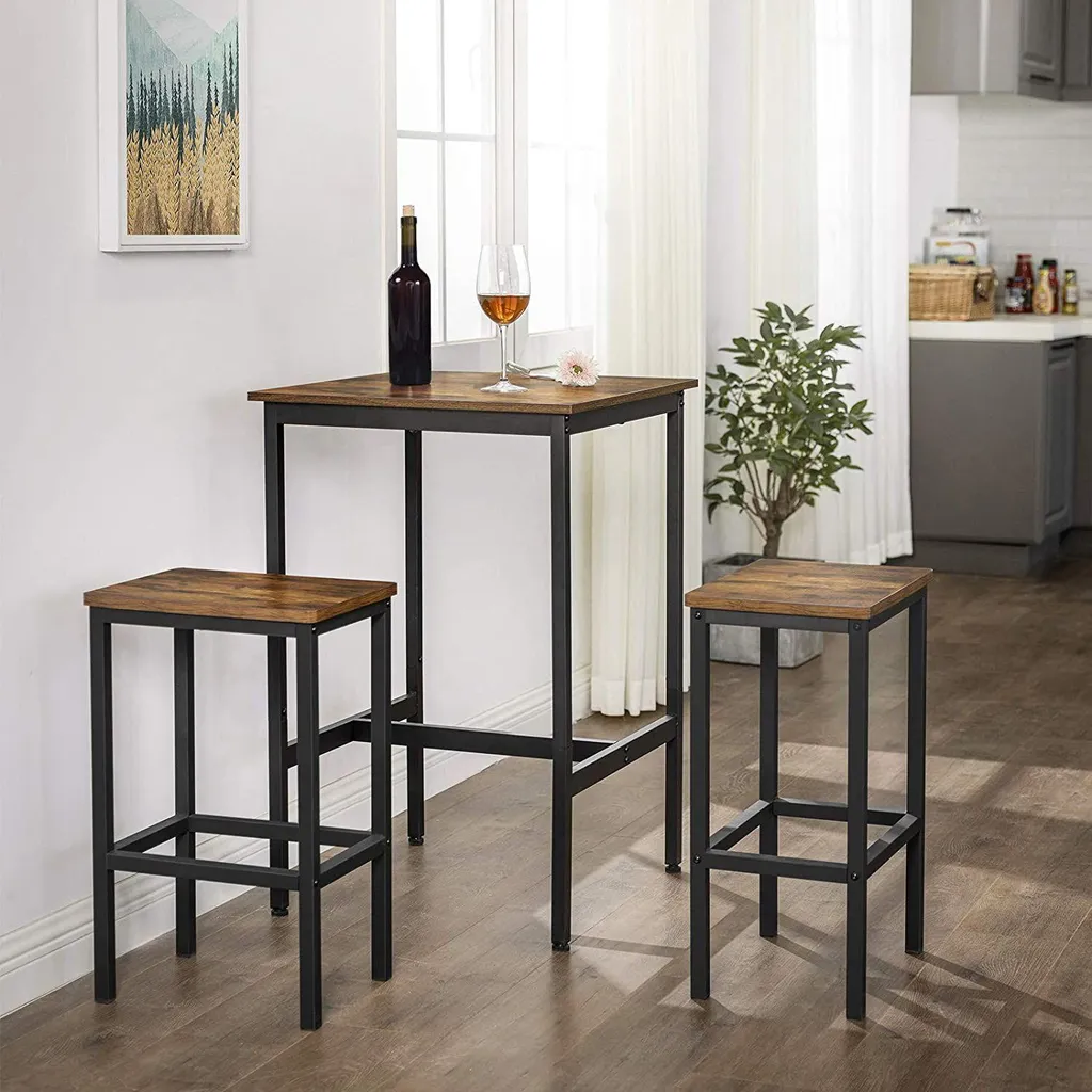 Table de Bar Stable Gain de Place pour Petite Cuisine et Studio 60cm - 3