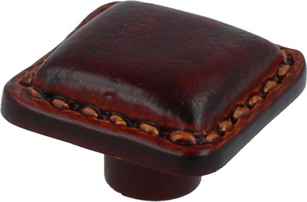 Möbelknopf Schrankknopf Kindermöbelknopf Modell Lederoptik Braun