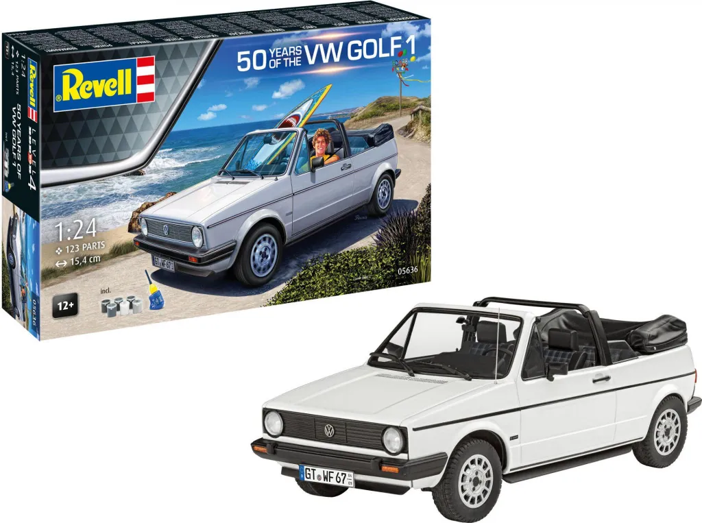 Revell VW Golf 1 Coffret Cadeau 50 Ans 1:24 Maquette Voiture de Sport