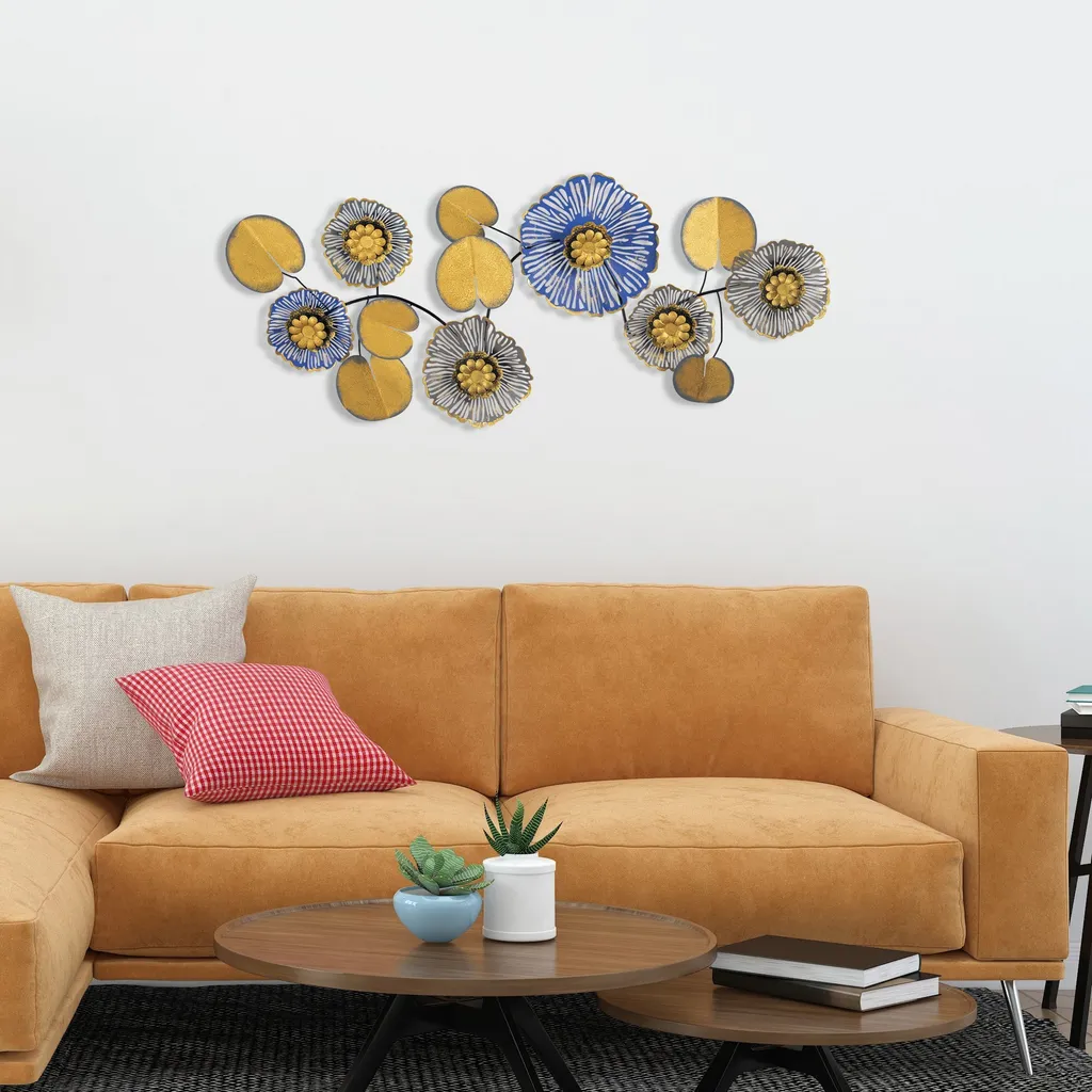 Wallity Vaveyla 8: Arte Murale in Metallo di Lusso 112x47cm