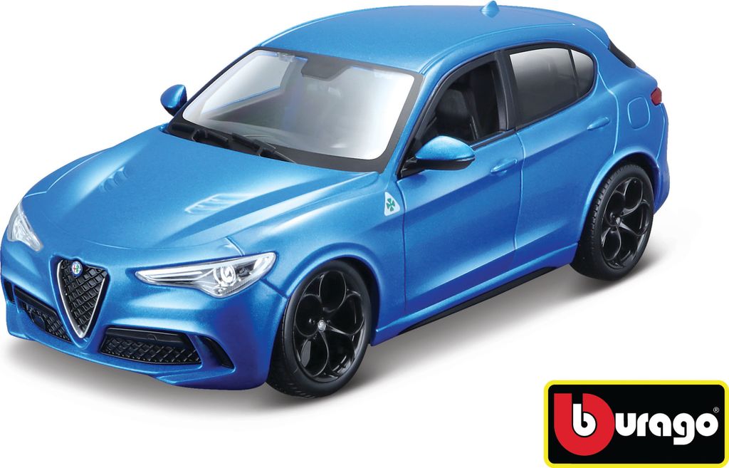 Bburago Alfa Romeo Stelvio 1:24 blau Produktbild 