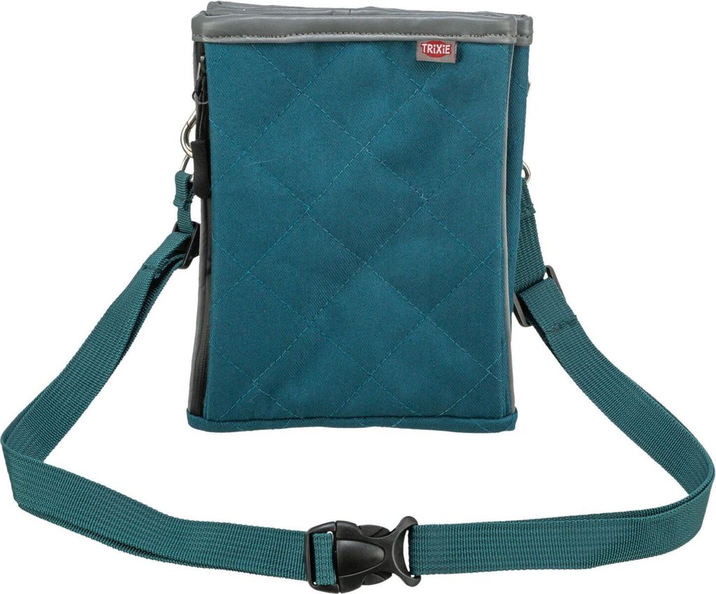 TRIXIE Snack-Tasche Twin - petrol - 15 × 18 × 2,5 cm