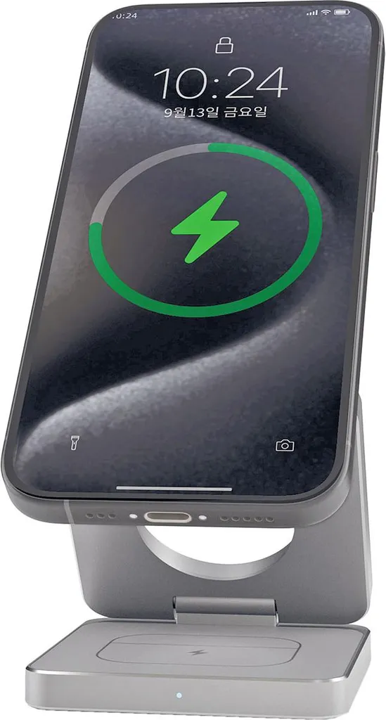 Station de Charge Induction Rapide 15W Pliable 3 en 1 Compatible Apple - 8