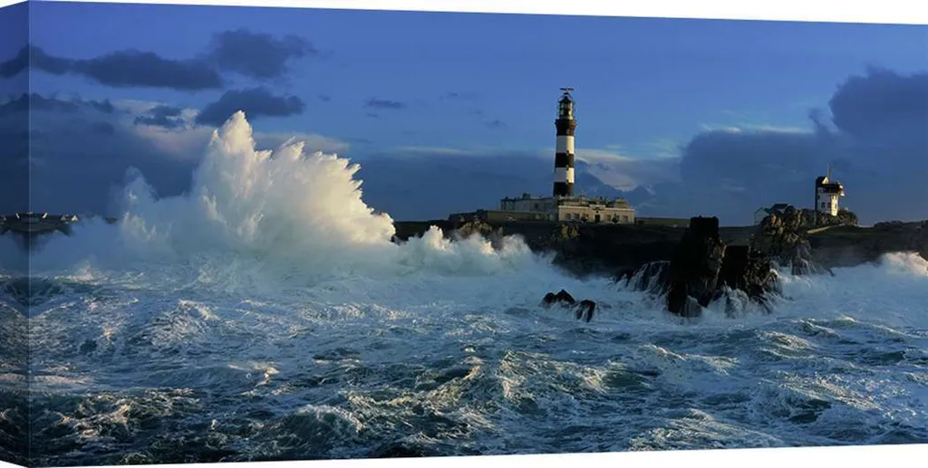 Offerta Quadro Jean Guichard Faro 70x35 cm - Tela Alta Definizione